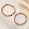 Шнурок Вырица бежевый с чернением