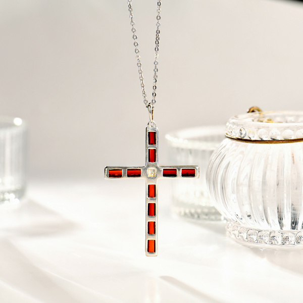 Крест Вырица с янтарем