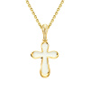 Крест Вырица с белой эмалью