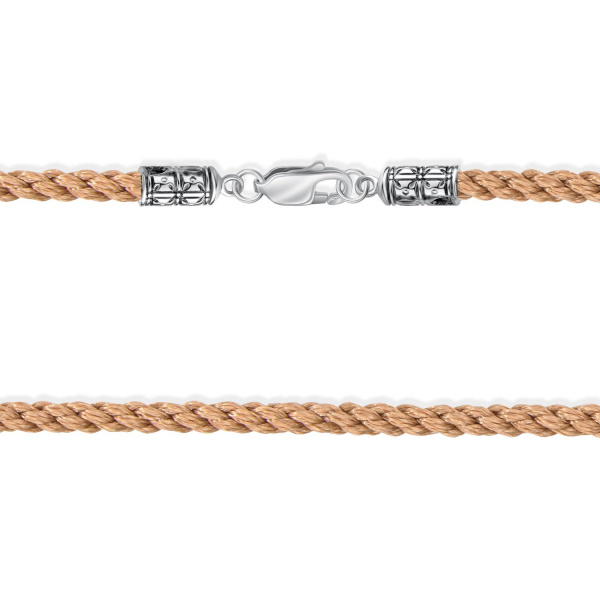 Шнурок Вырица бежевый с чернением